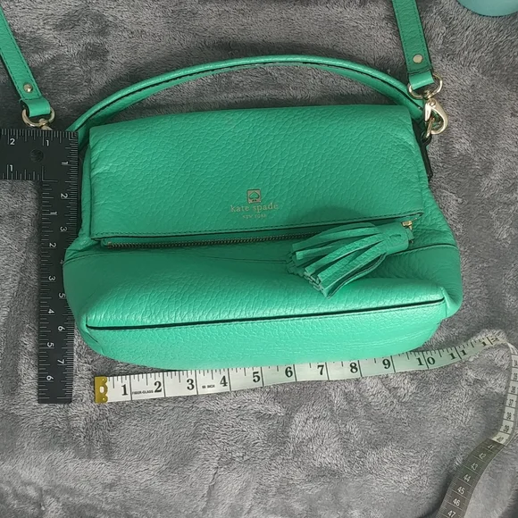 kate spade Mint Green Leather Satchel with Tassel - Picture 10 of 14